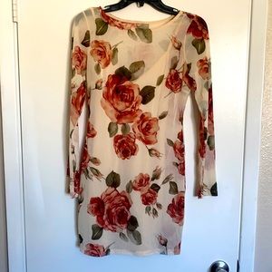 Windsor rose printed mini dress